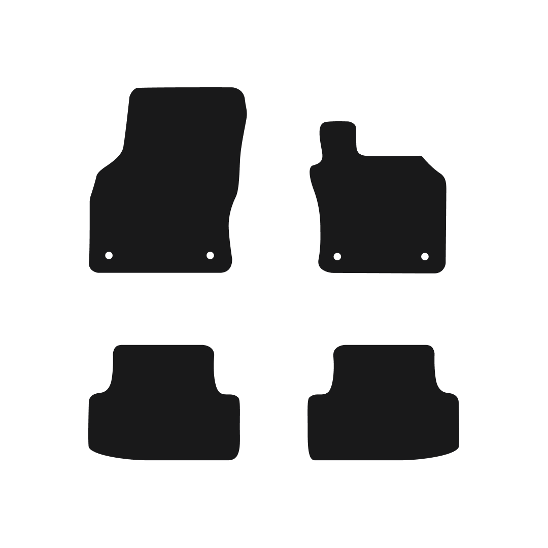 Audi A3 & S3 2012-2020 (4 Clips) Car Mats Mat Shape
