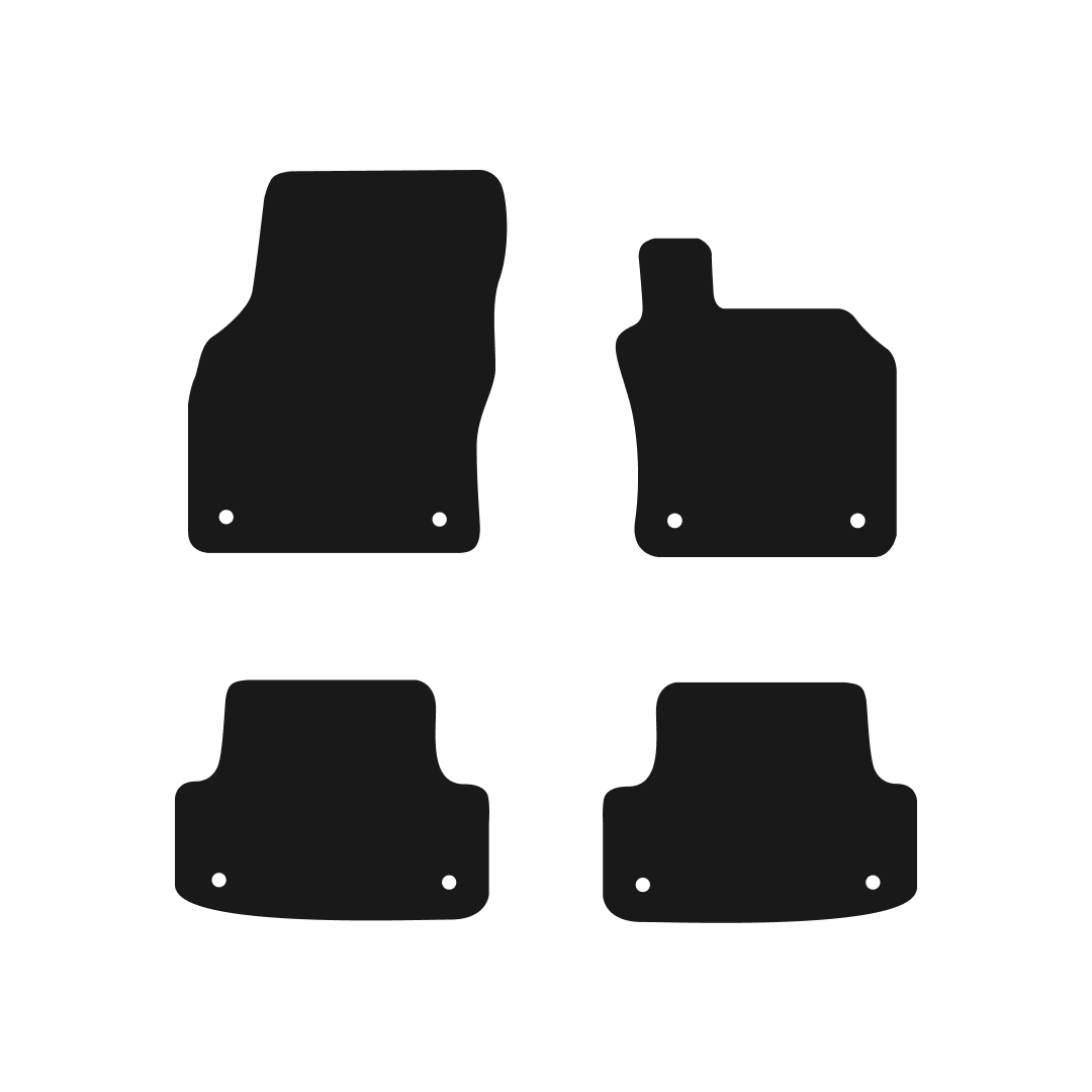 Audi A3 & S3 Sportback (2012-2020)  (8 Clips) Car Mats Mat Shape