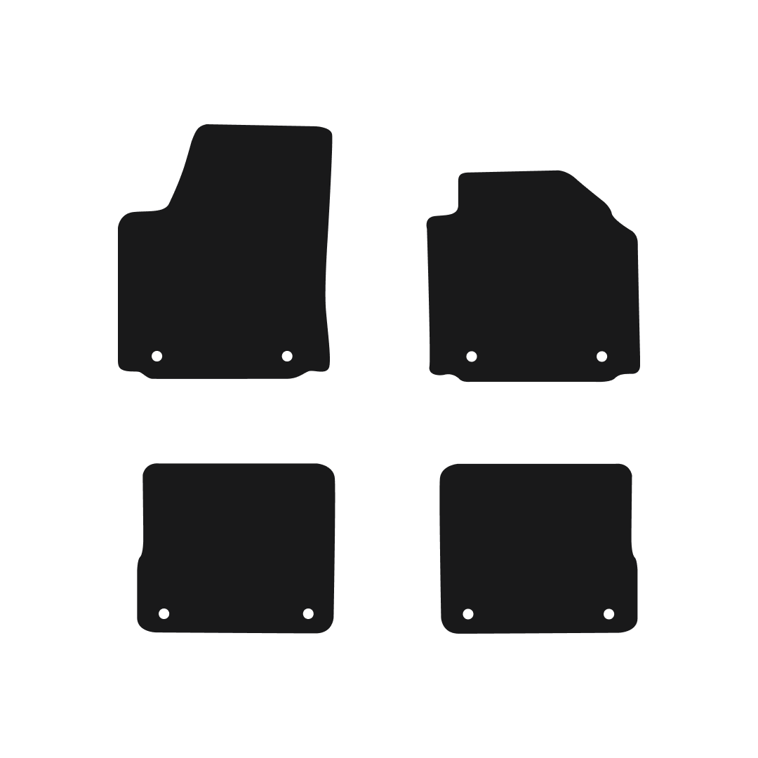 Audi A2 2000-2005 (8 Clip Model) Car Mats Mat Shape