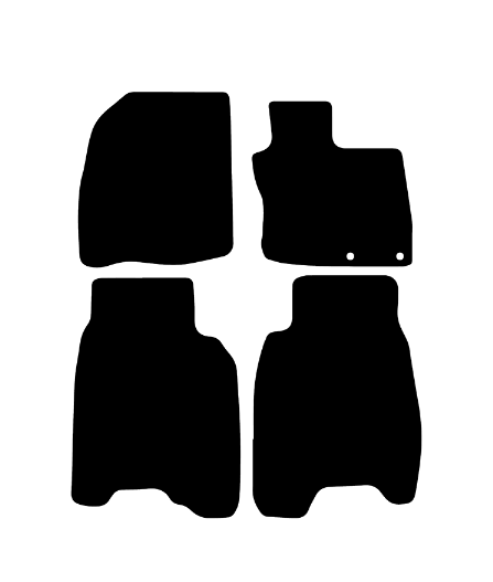 Honda Civic (2006-2008) Car Mats (3 & 5 Door - 2 Fixing Ring Mats) Mat Shape