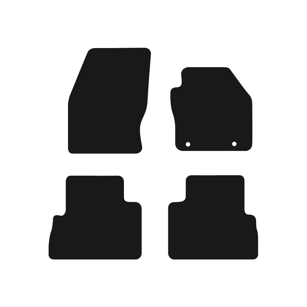 Ford C Max (2013-2015) Round New Clips Car Mats Mat Shape