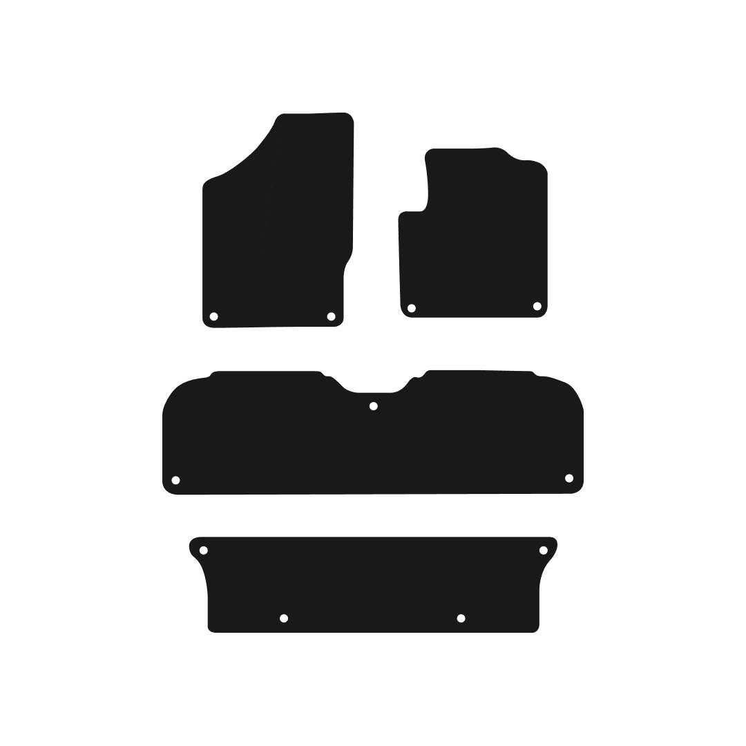 Ford Galaxy (2000-2006) Car Mats (11 fixings) Mat Shape