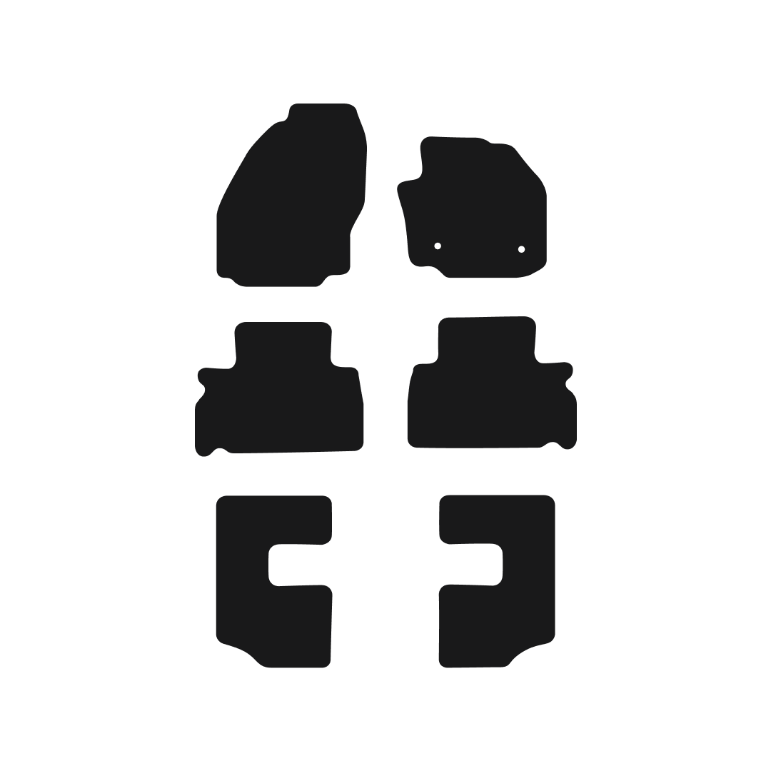Ford Galaxy (2014-2015) Car Mats (7-Seat) Mat Shape