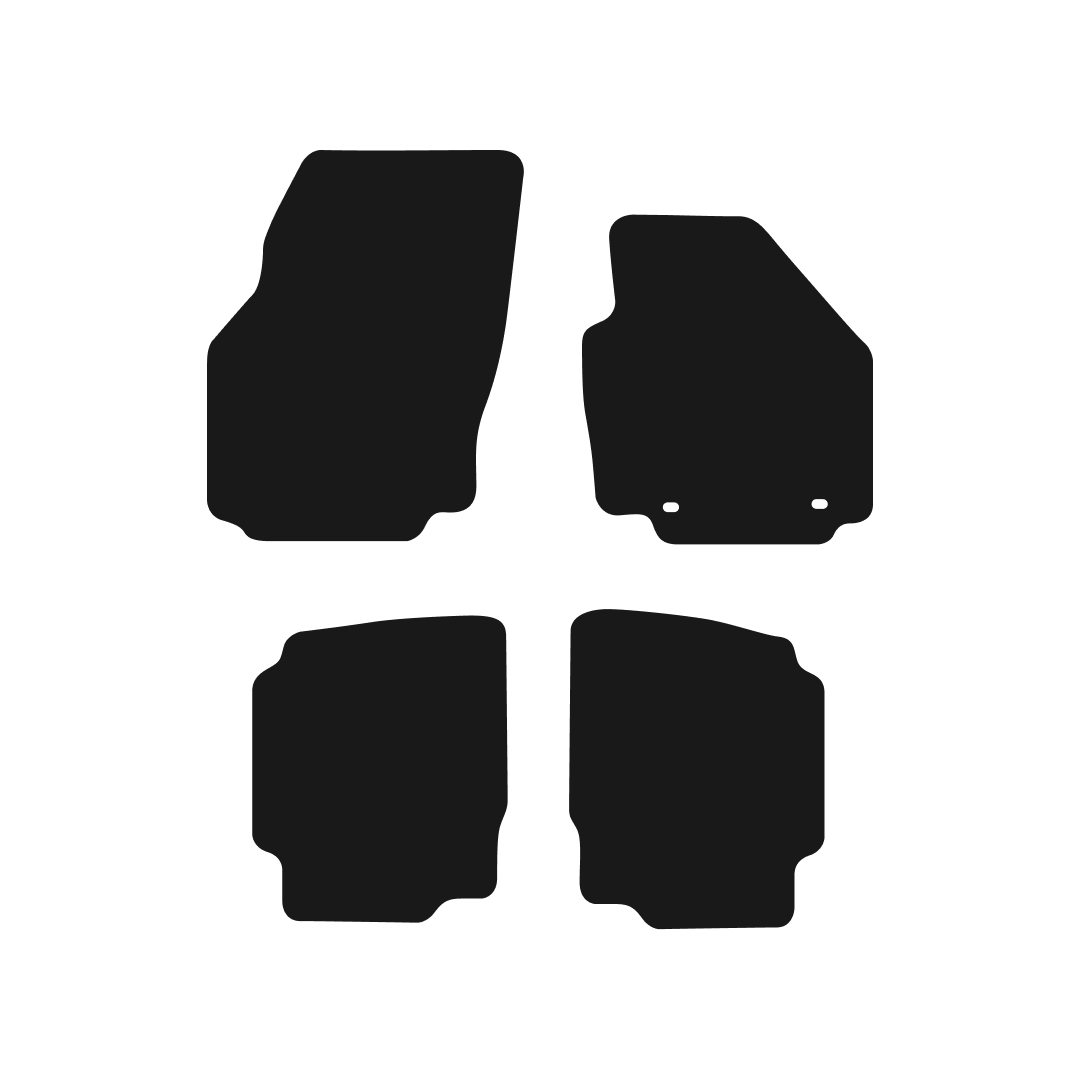 Ford Mondeo (2007-2012) Oval Clips Car Mats Mat Shape