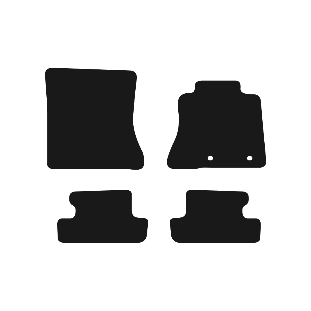 Ford Mustang (2015-2025) Two Clip Car Mats Mat Shape