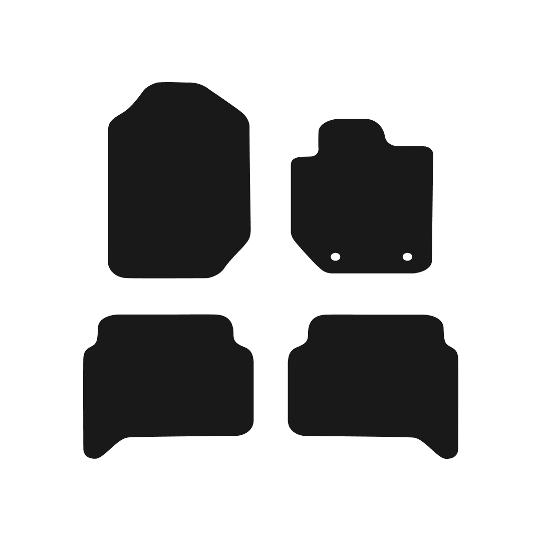 Ford Ranger P375 (2012-2022) Double Cab Car Mats Mat Shape