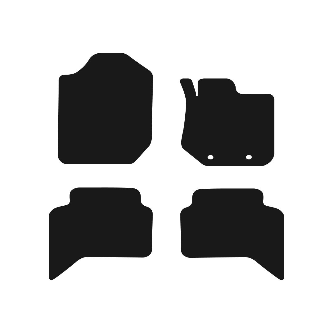 Ford Ranger Wildtrax (2012-2022) Double Cab Car Mats Mat Shape
