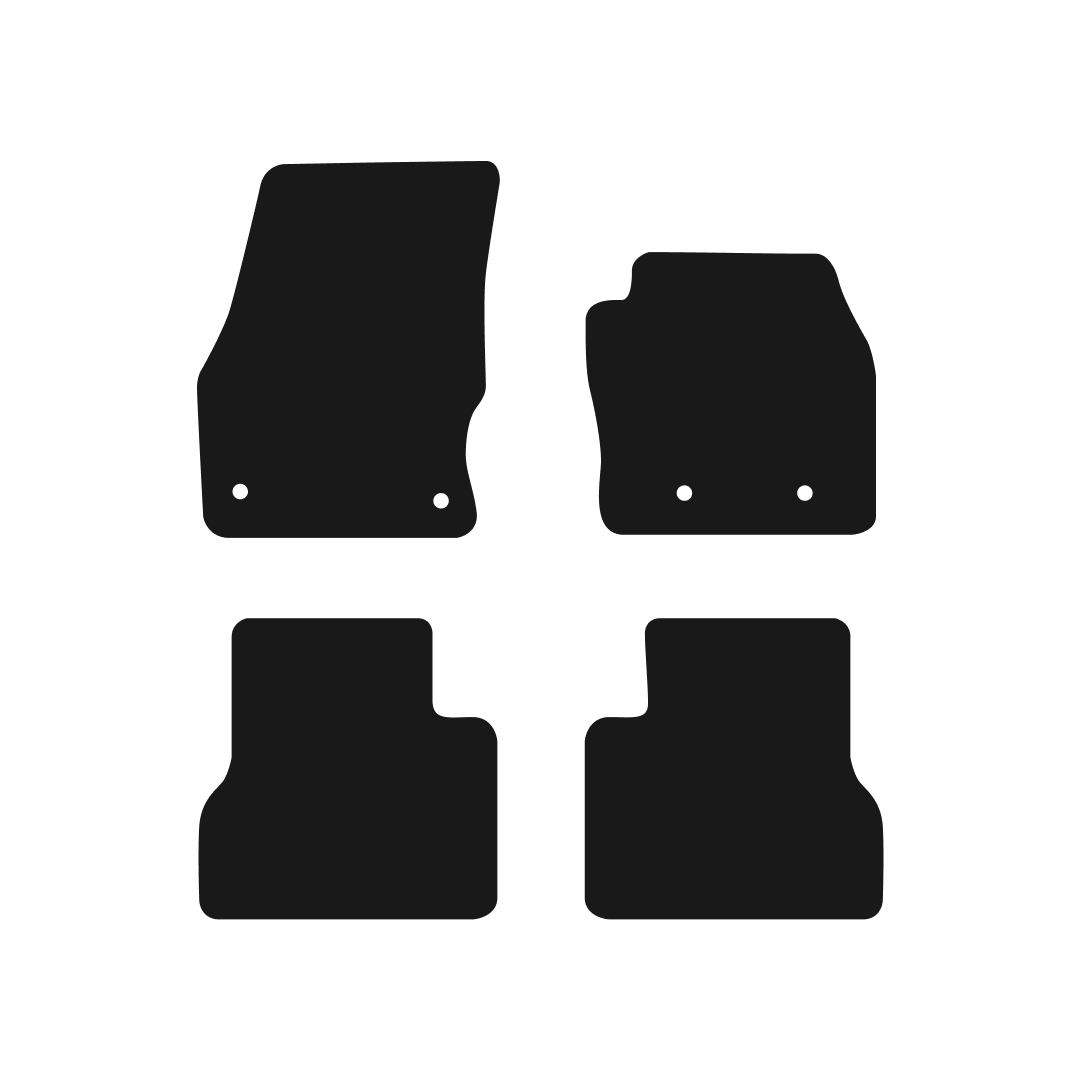 Ford Transit Connect Crew Cab Van (2016-2018) Van Mats (LWB Version - 4 Clips) Mat Shape