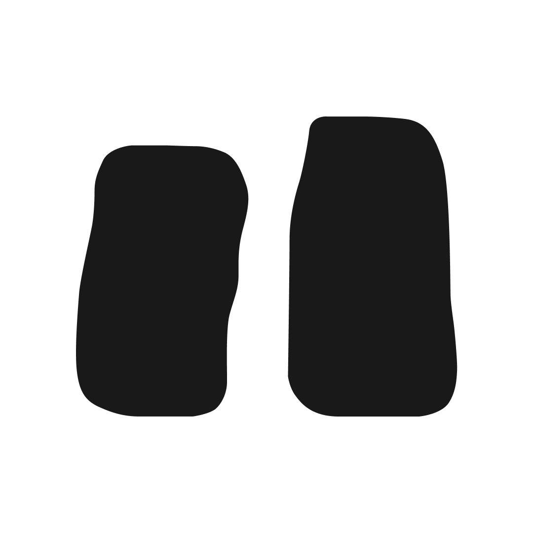 Ford Transit (2000-2006) Van Mats (2 Piece Front) Mat Shape