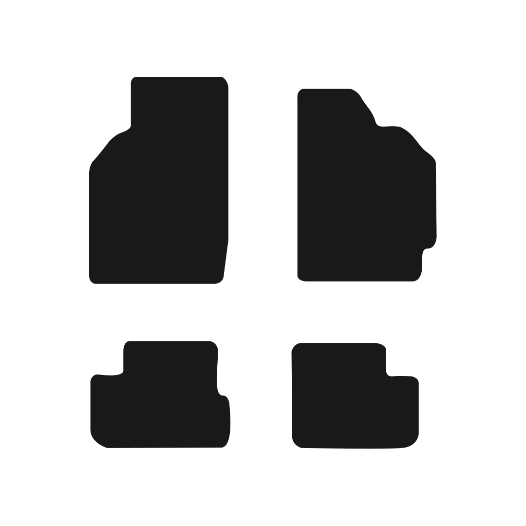 Honda HR-V (1999-2005) Car Mats (3 Door) Mat Shape