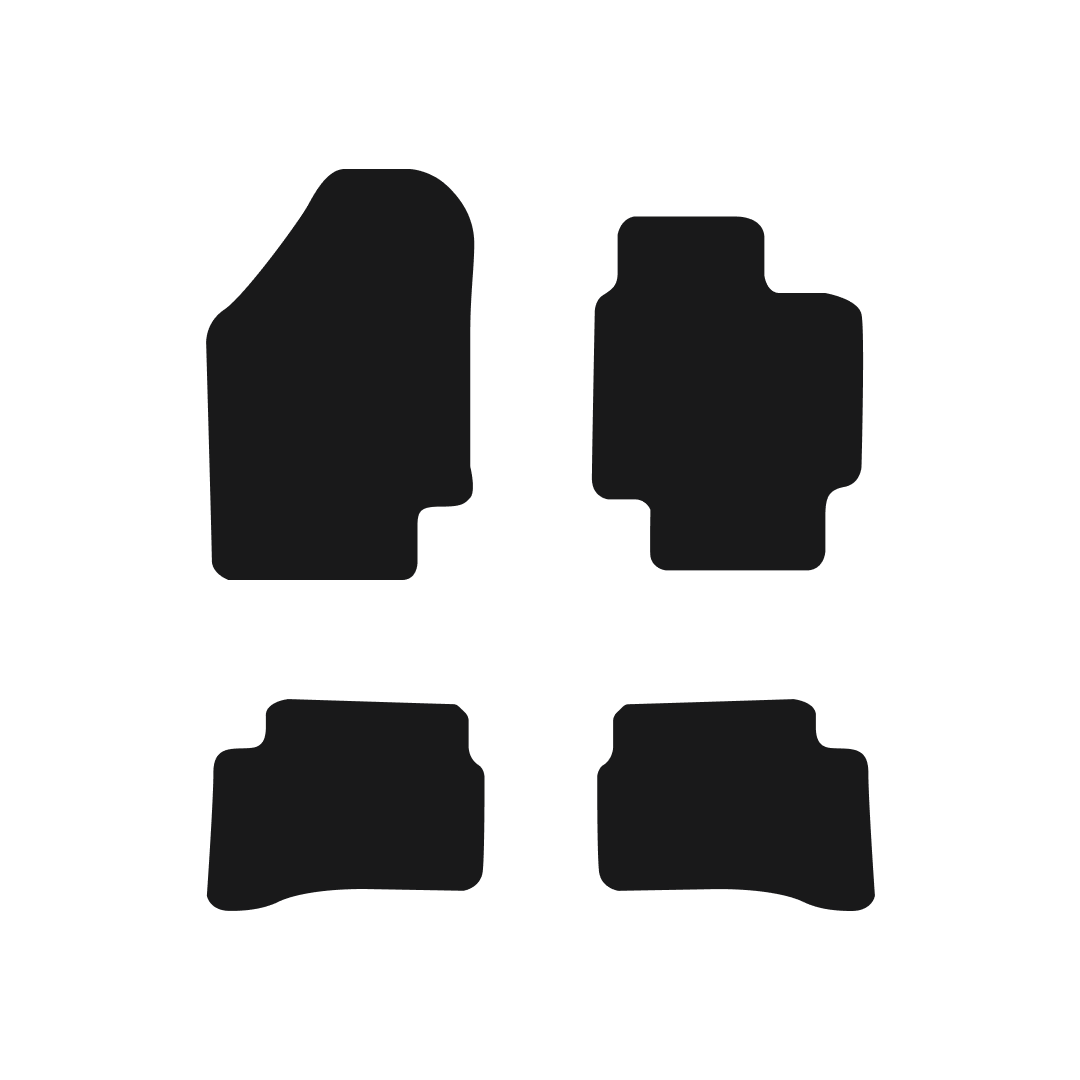 Hyundai Accent (2007-2009) Car Mats Mat Shape