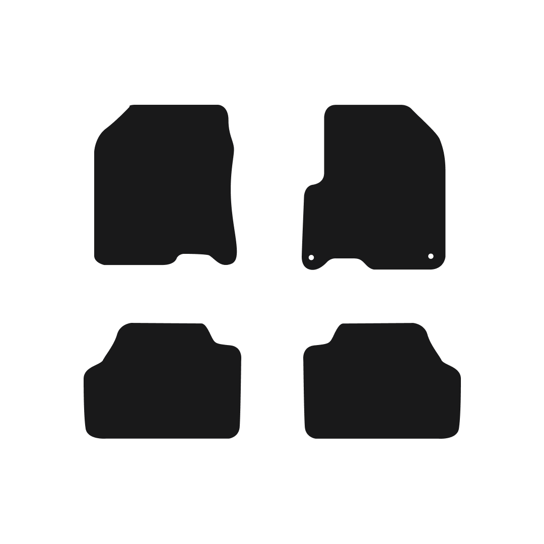 Hyundai Kona Electric (2017-2023) Car Mats (EV) Mat Shape