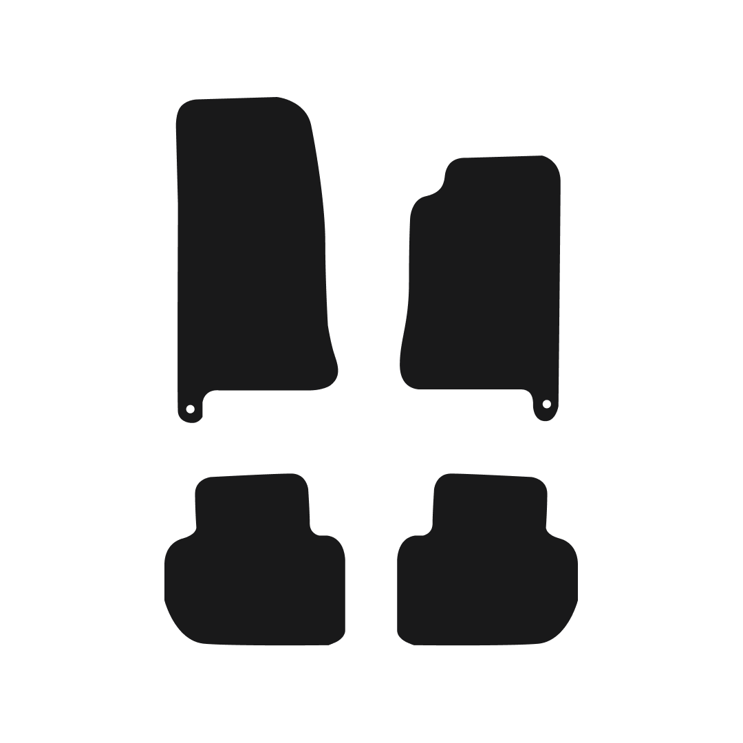 Jaguar XJ (1994-2004) Car Mats (With Fixings) Mat Shape