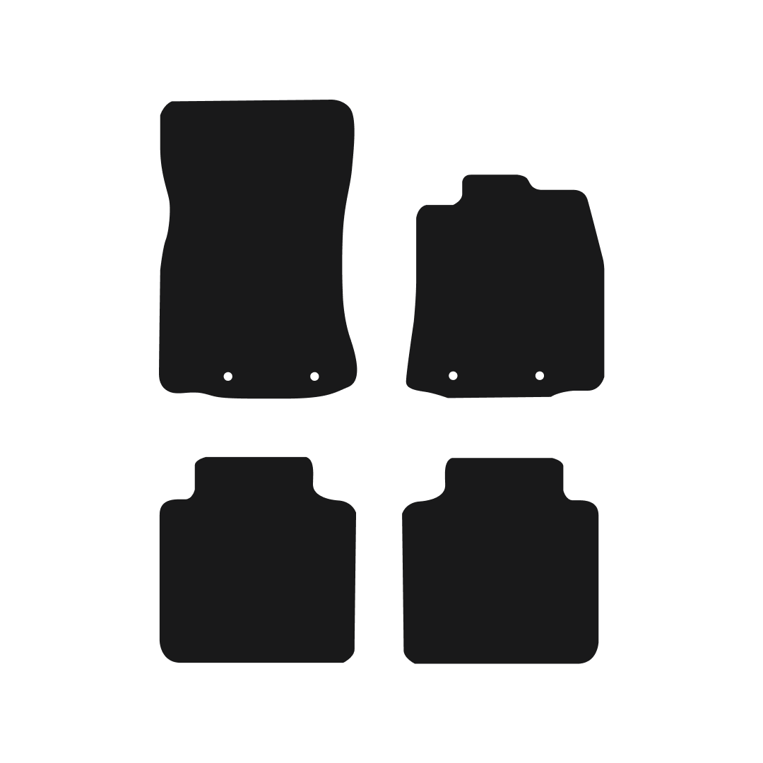 Jaguar XJ (2010-2024) Car Mats (LWB) Mat Shape