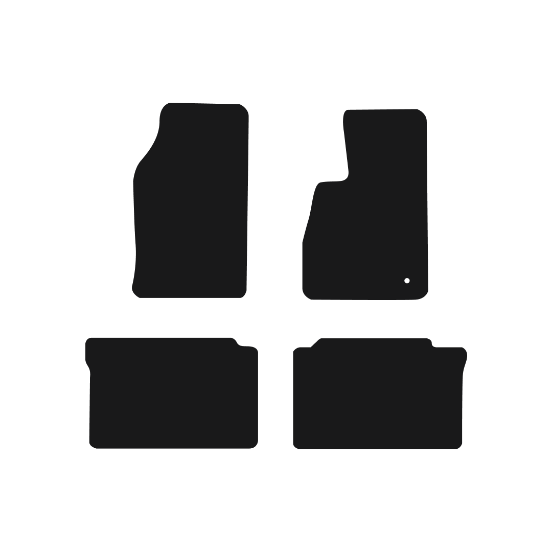 Jeep Grand Cherokee (2005-2010) Car Mats (Overland) Mat Shape