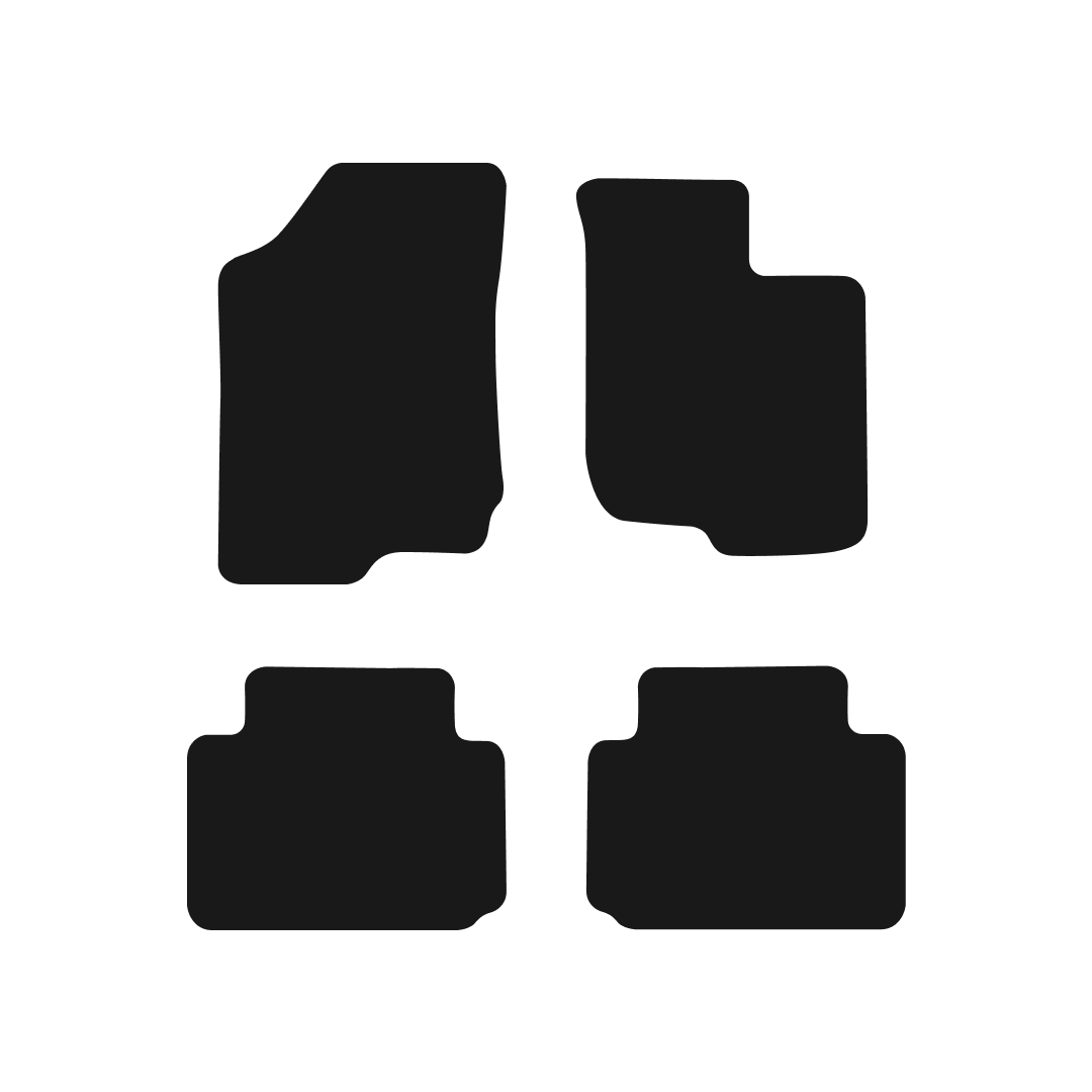 Kia Carens (2007-2012 Manual Gearbox) 5-Seater Car Mats Mat Shape