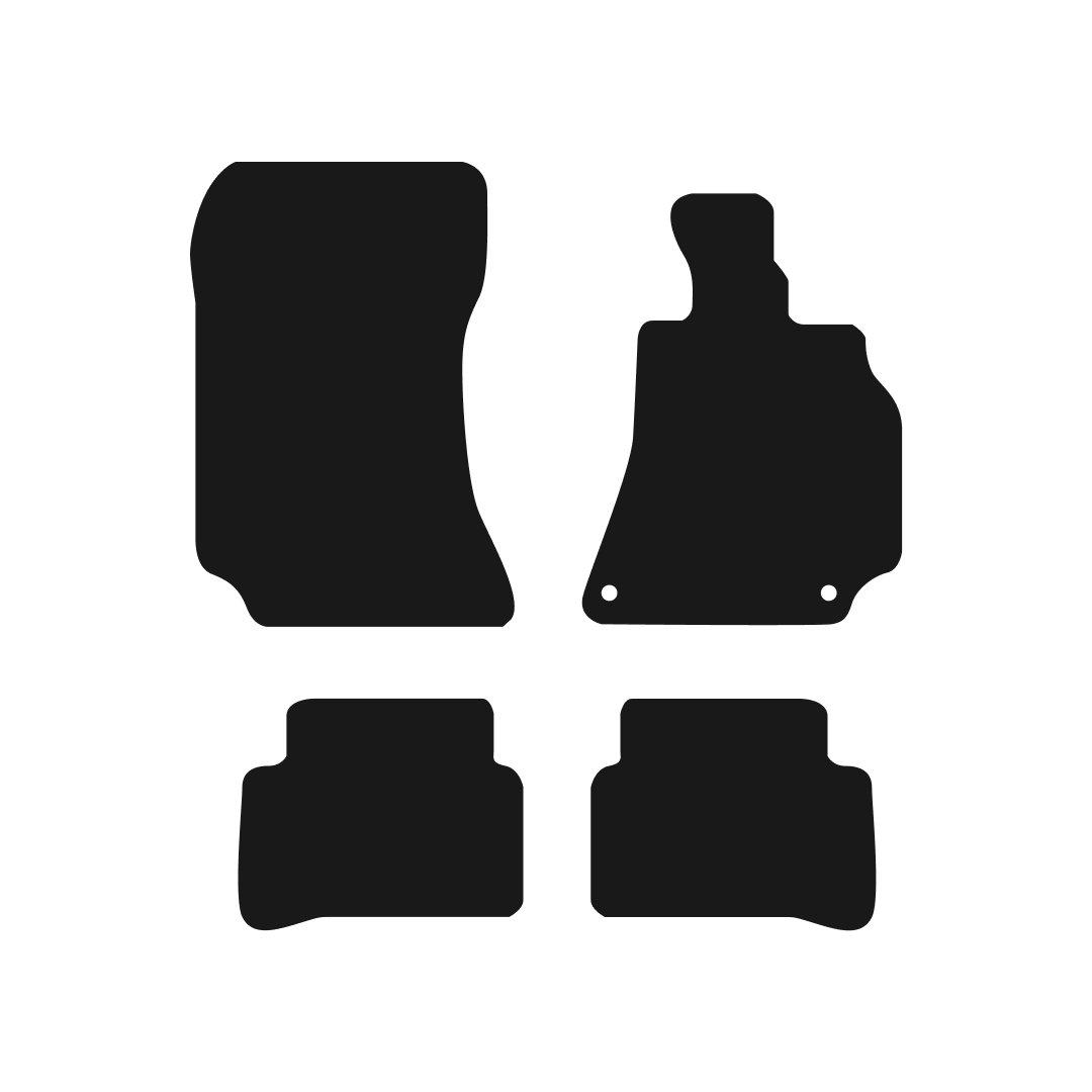 Mercedes E-Class (2008-2013) Car Mats (Driver Fixings) Mat Shape
