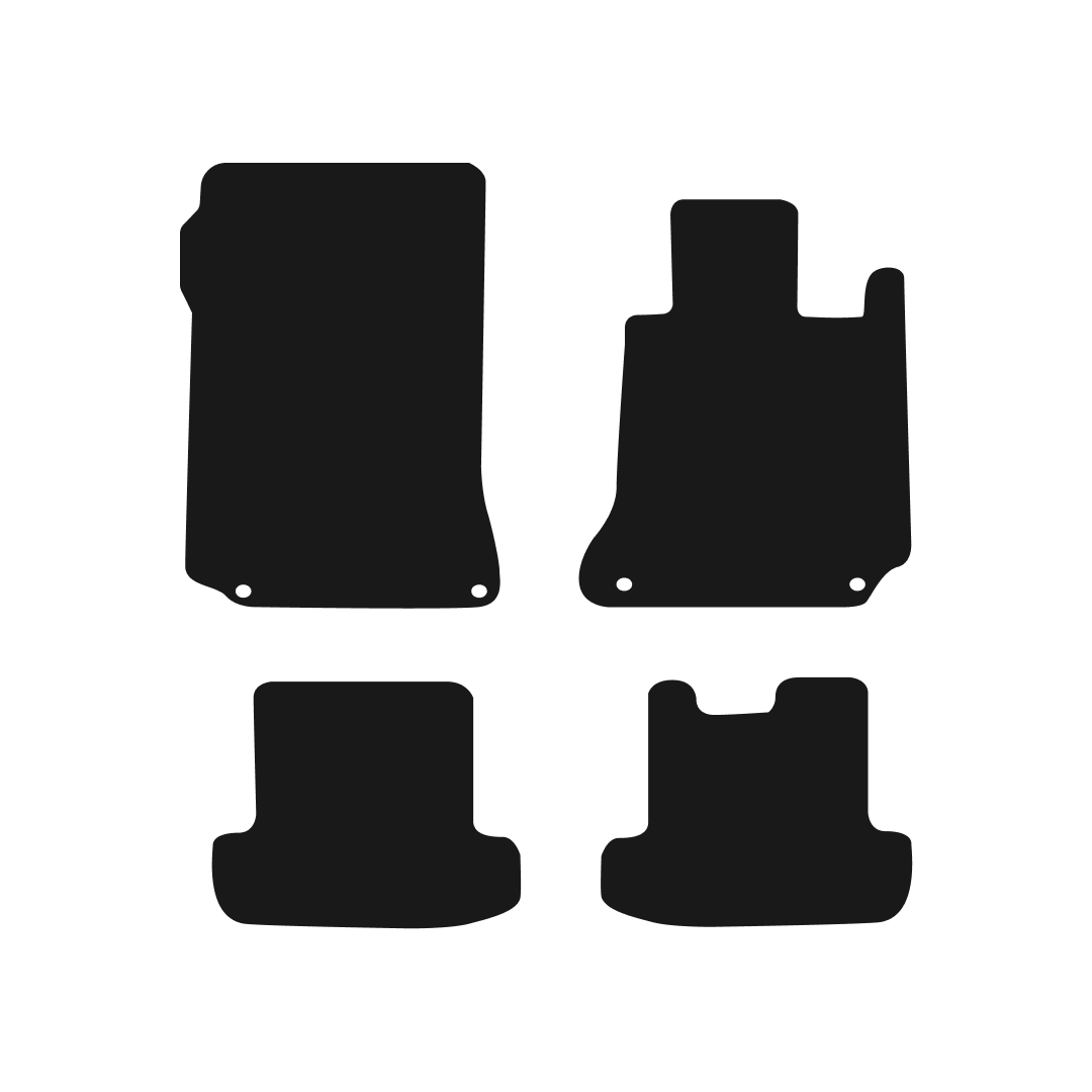 Mercedes E-Class Coupe (2009-2016) Car Mats (Automatic) Mat Shape