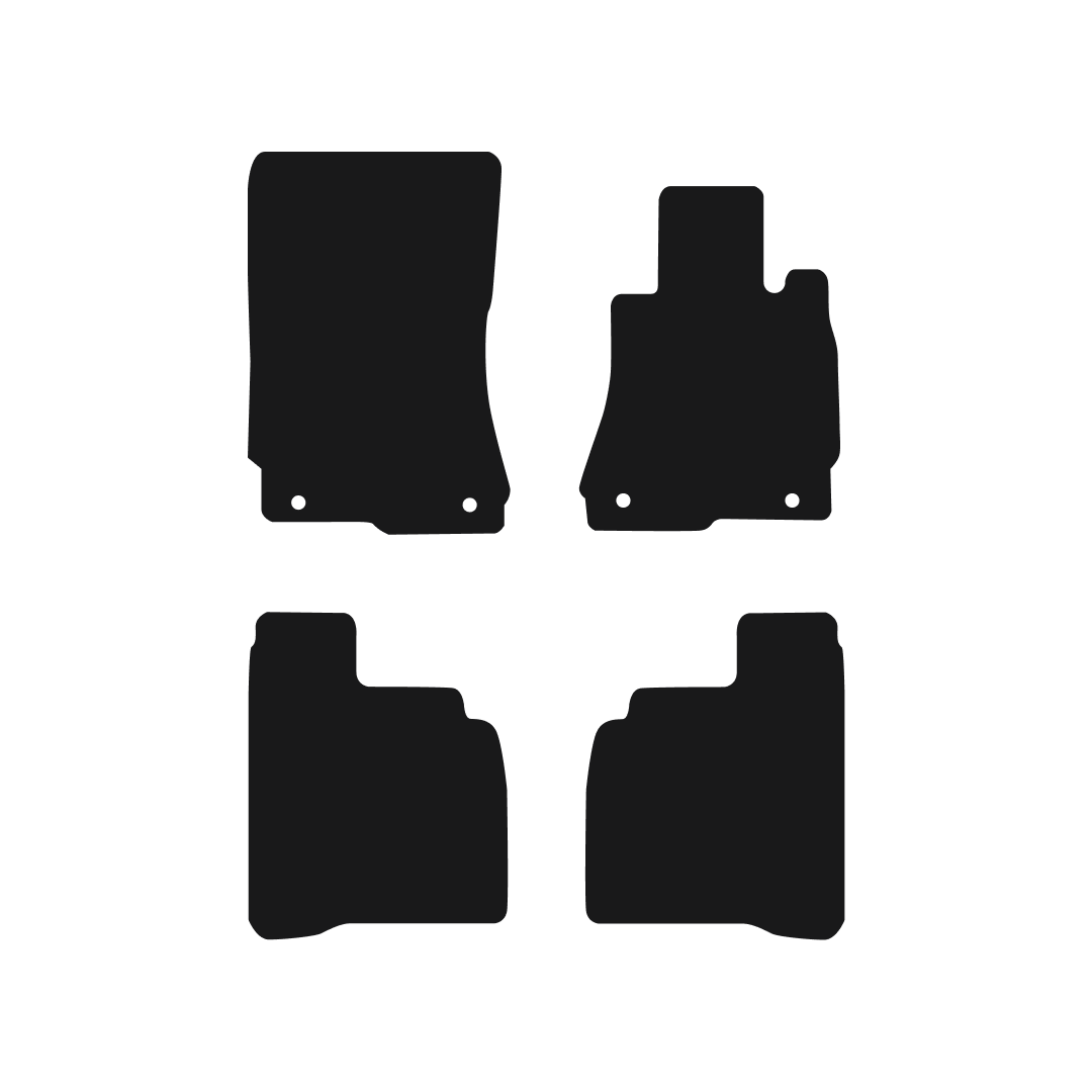 Mercedes S-Class (2006-2013) Car Mats (LWB) Mat Shape