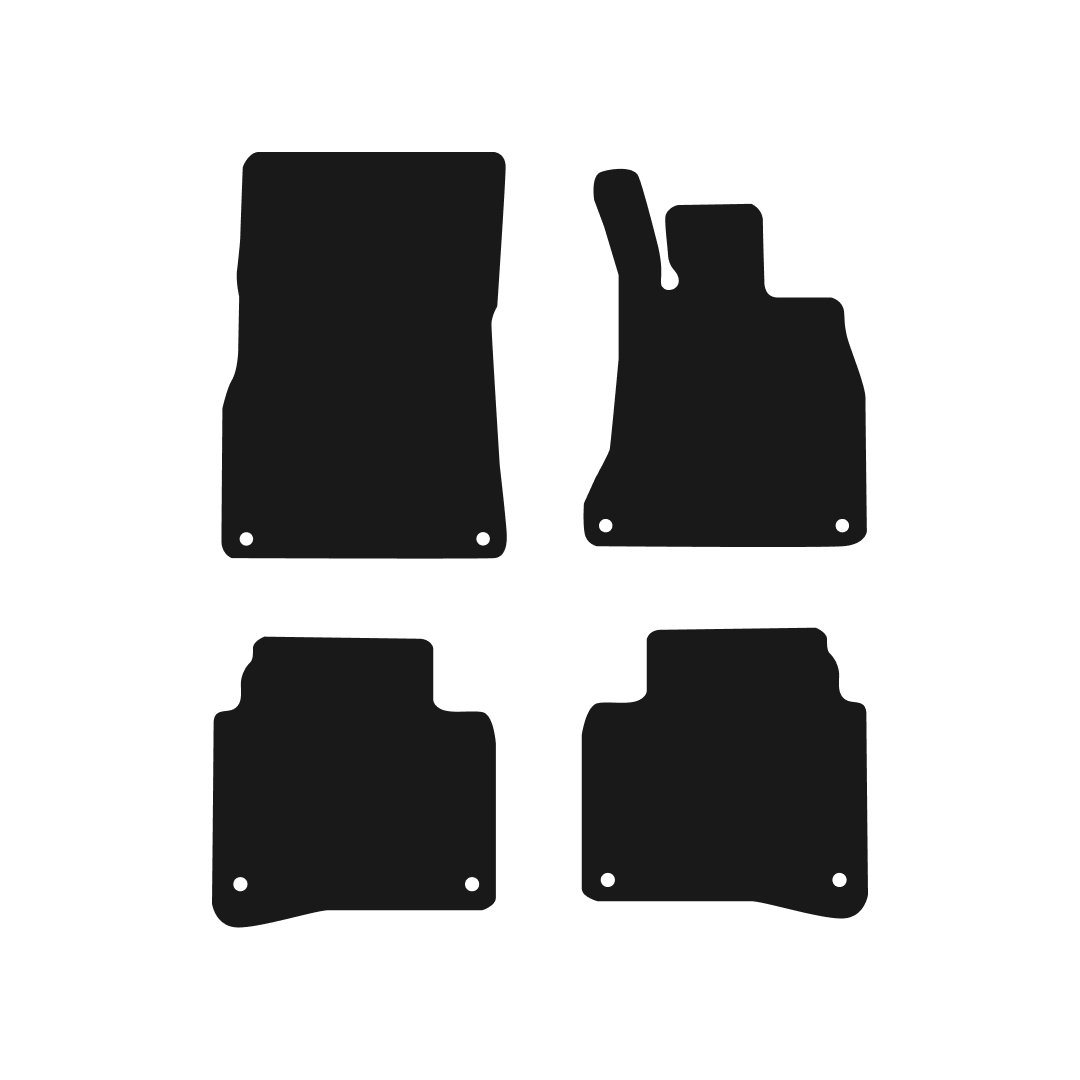 Mercedes S-Class (2013-2024) Car Mats (LWB) Mat Shape
