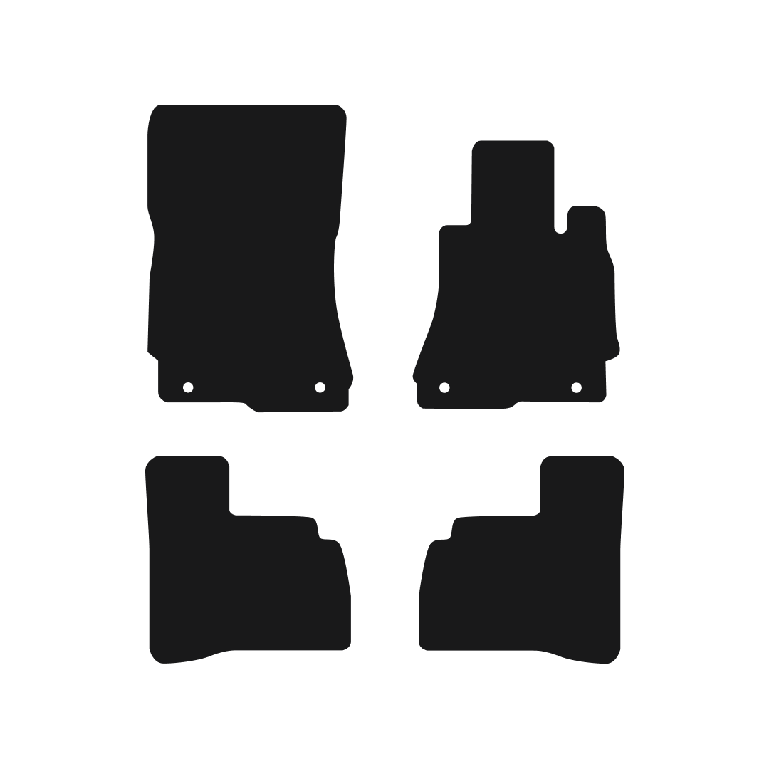 Mercedes S-Class (2006-2013) Car Mats (SWB) Mat Shape