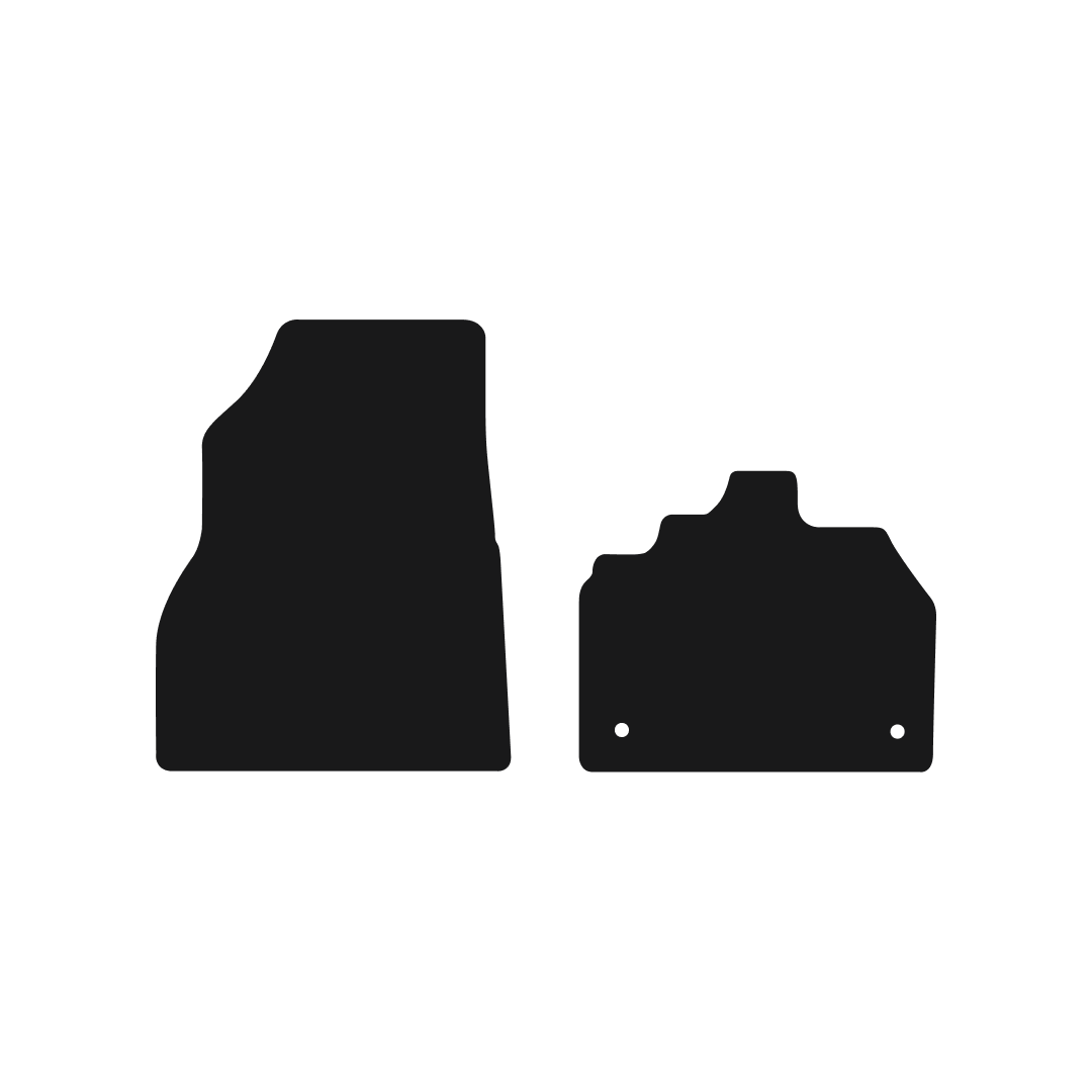 Nissan NV250 (2019-2025) Van Mats (2-piece) Mat Shape