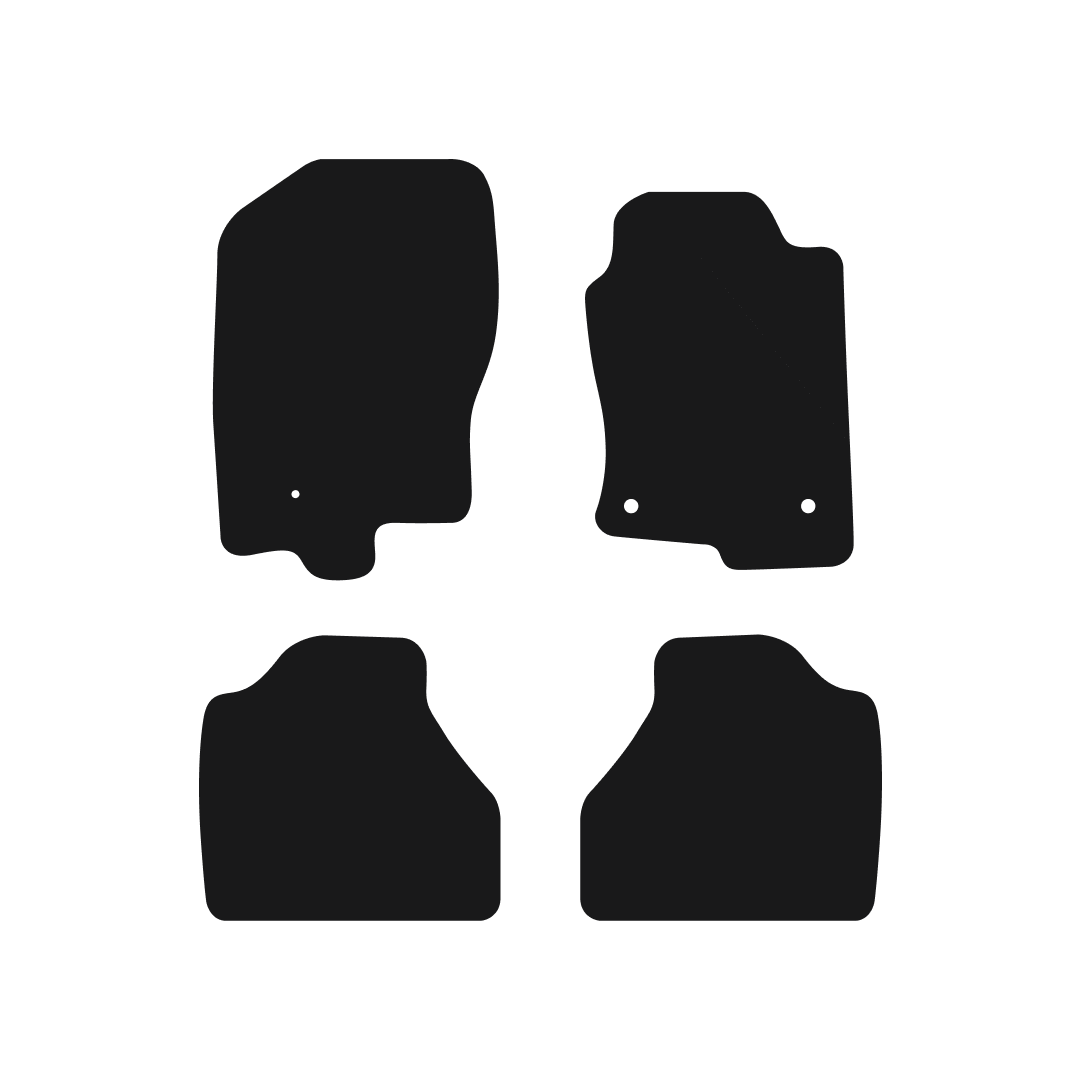 Nissan Navara (2010-2016) Car Mats Mat Shape