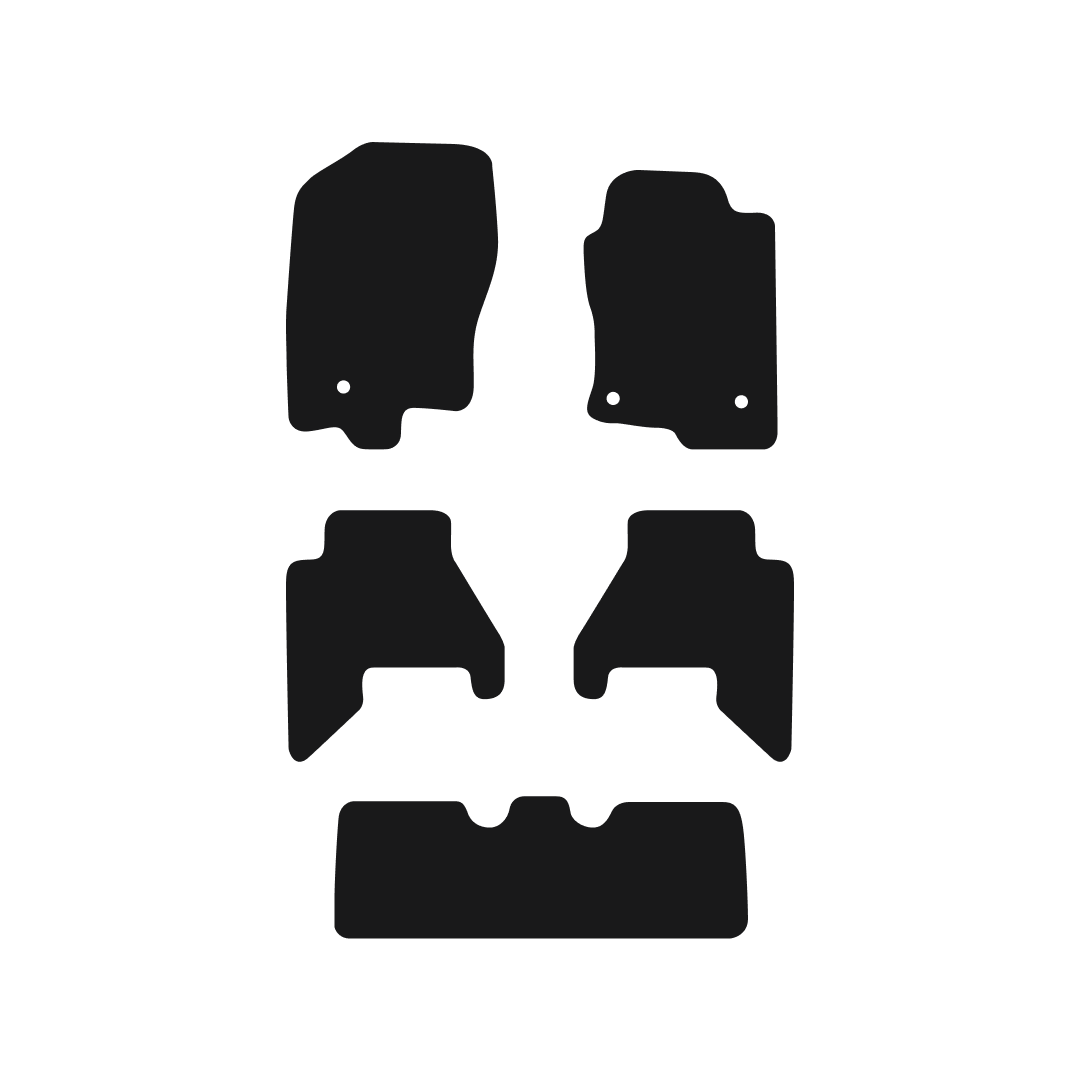 Nissan Pathfinder (2010-2025) Car Mats (7-Seater) Mat Shape