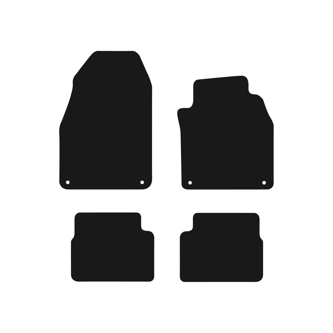 Saab 9-3 (2002-2024) Car Mats Mat Shape