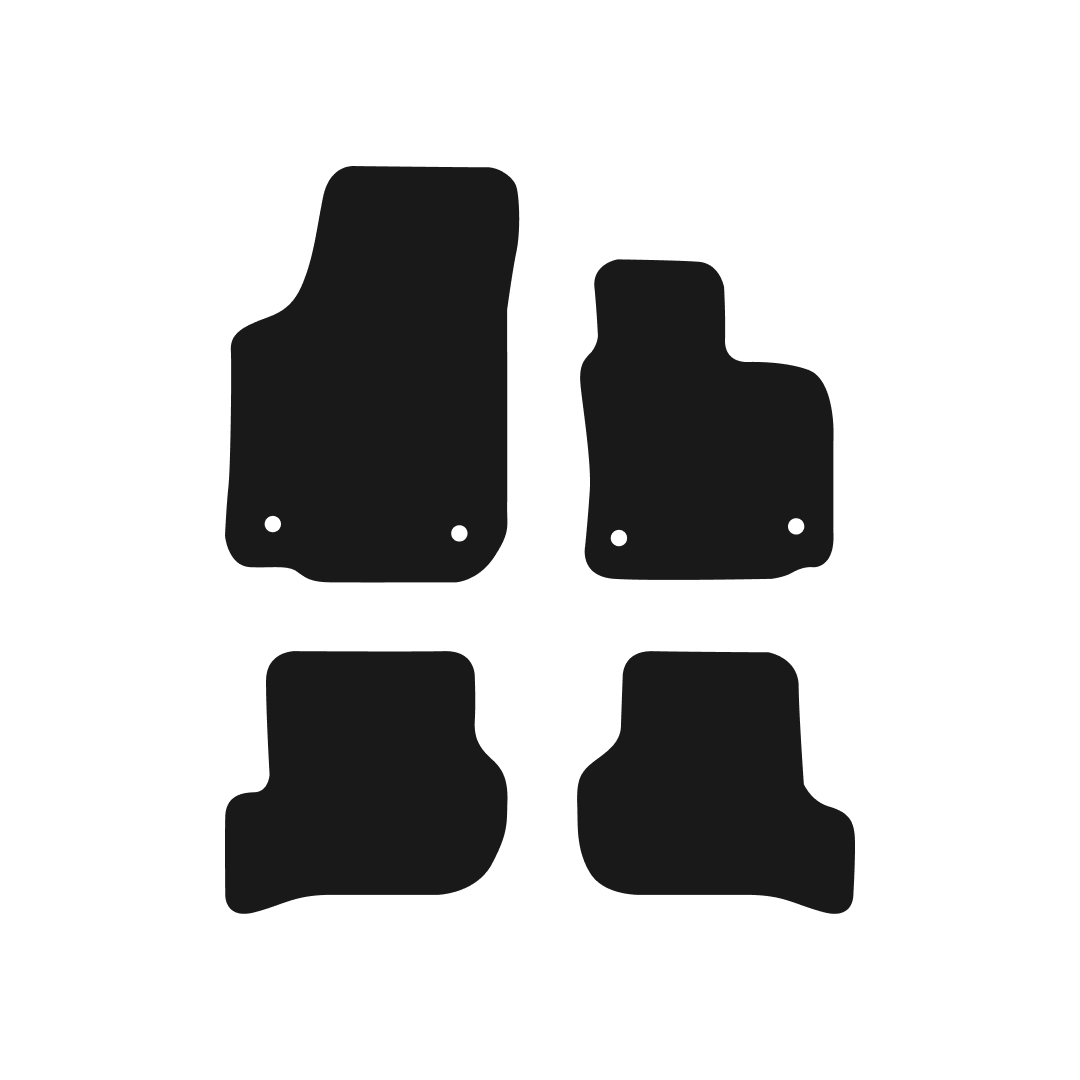 Seat Leon (2009-2013) Car Mats (Facelift) Mat Shape