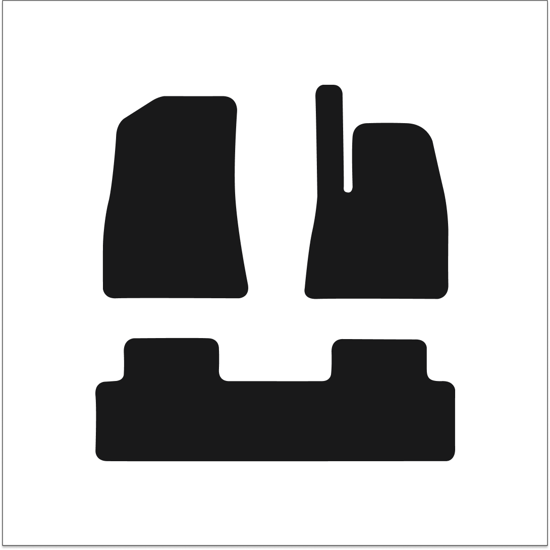 Tesla Model 3 (2018-2024) Car Mats Mat Shape