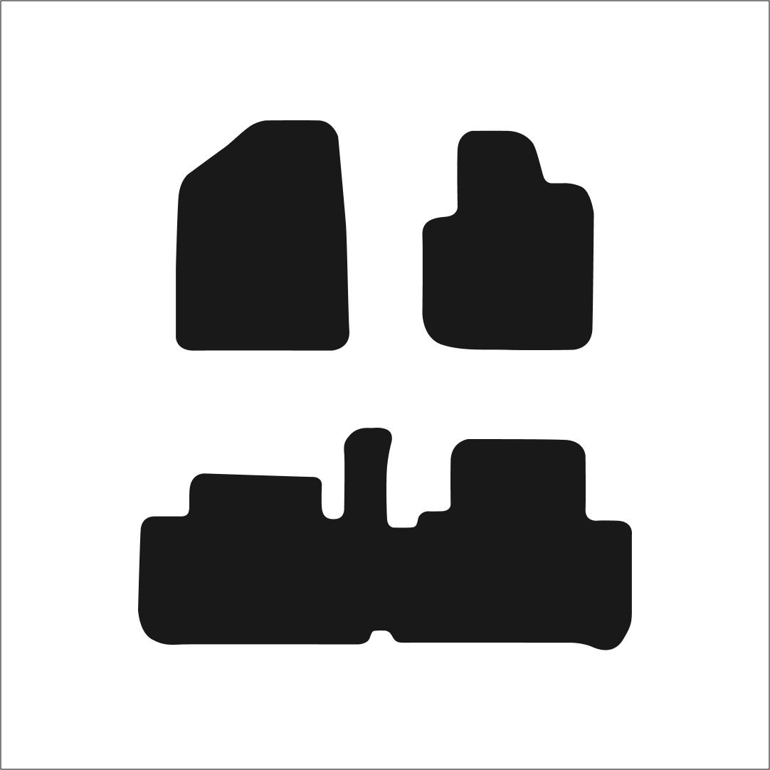 Toyota Avensis Verso (2001-2006) Car Mats Mat Shape