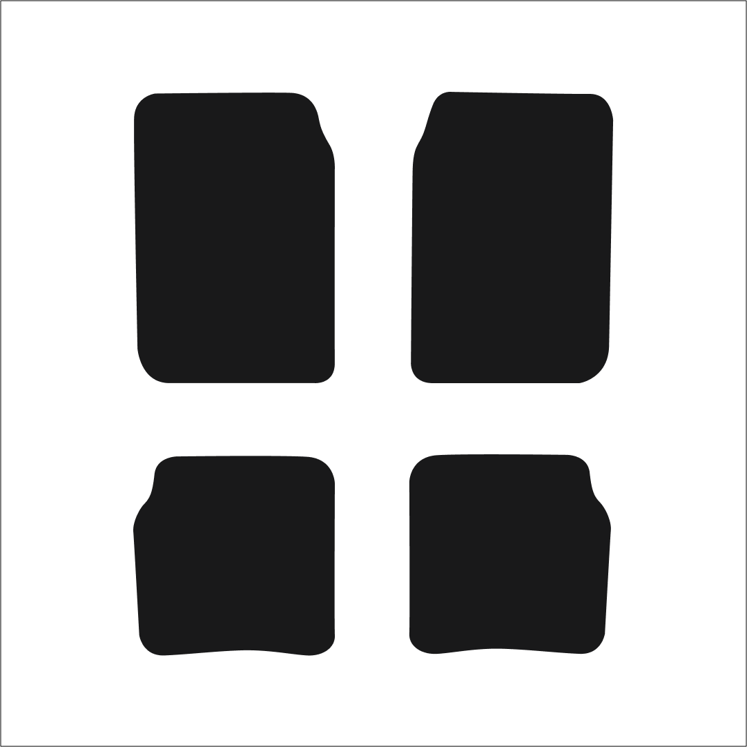 Toyota Corolla (1997-2002) Car Mats Mat Shape