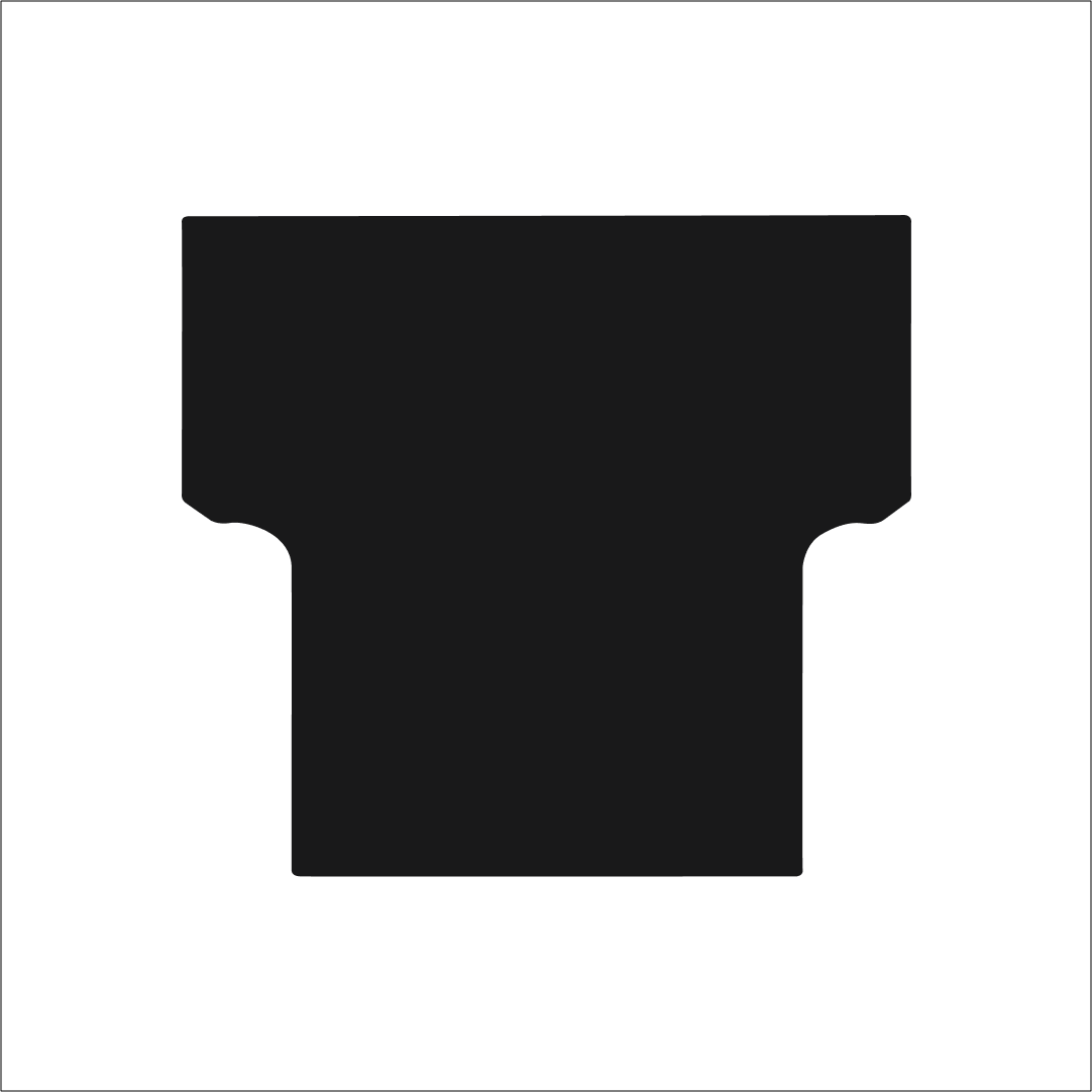 Toyota Hilux Double Cab  (2011-2016) Boot Mat (Loadspace Mat - Liner Fitted) Mat Shape