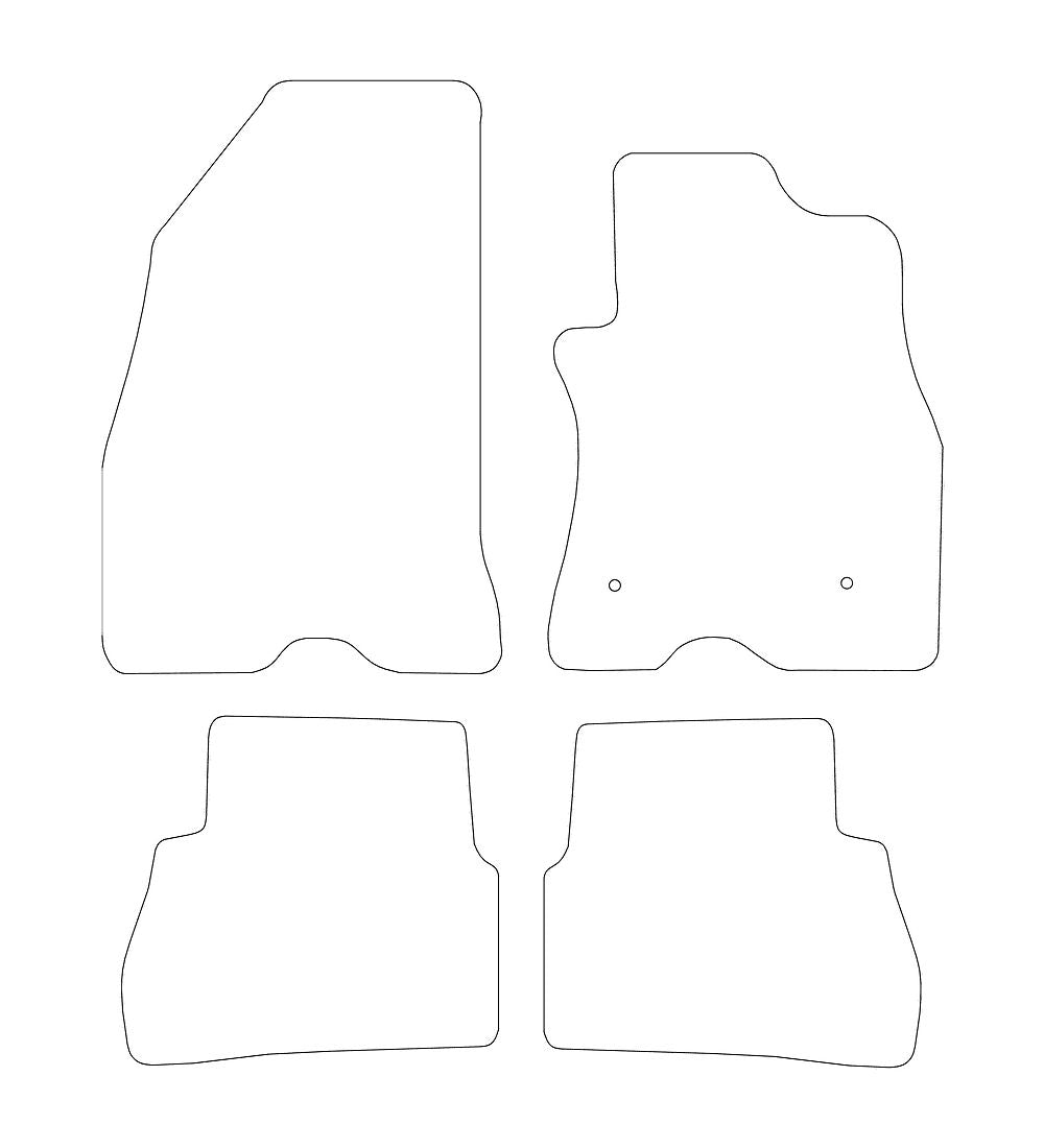 Vauxhall Combo Crew Cab (2012-2018) Van Mats Mat Shape