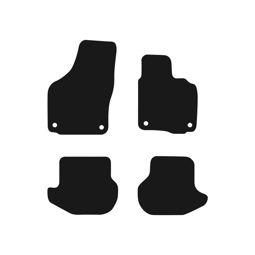 Volkswagen Eos (2006-2014) Car Mats (Oval Clips) Mat Shape