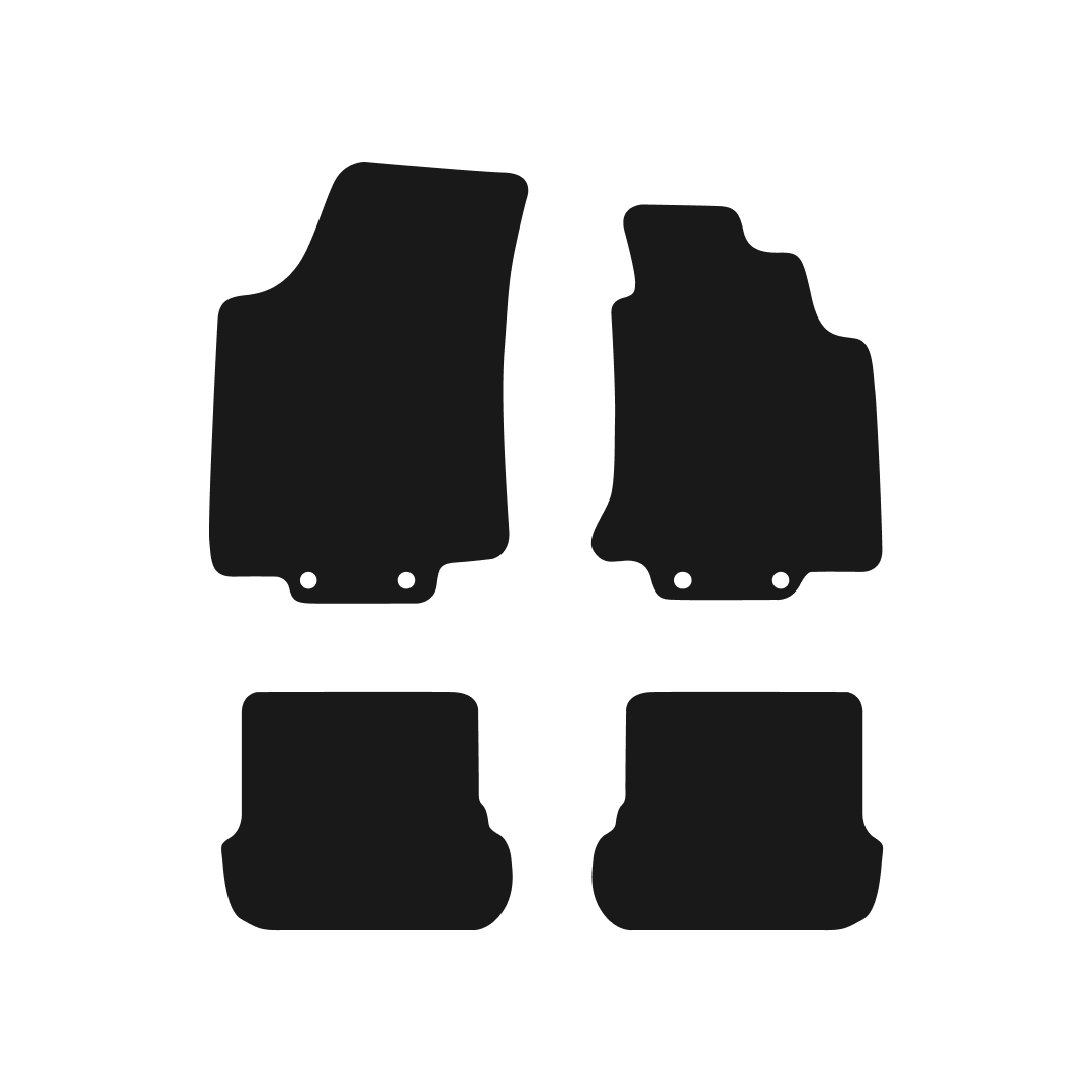 Volkswagen Golf Cabriolet MK3.5 - MK4 (1992-2004) Car Mats (Convertible) Mat Shape
