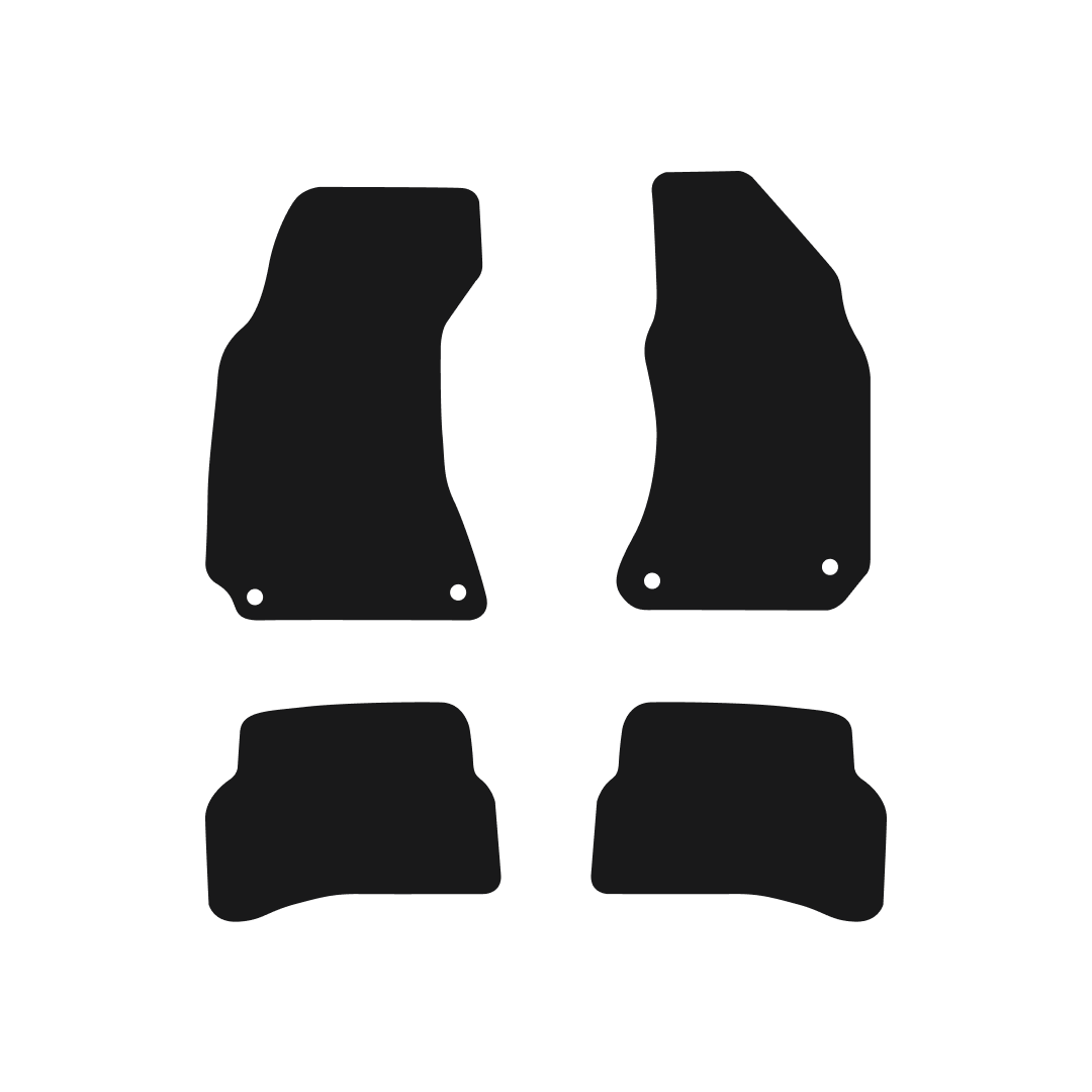 Volkswagen Passat (2000-2005) Car Mats (Round Clip) Mat Shape