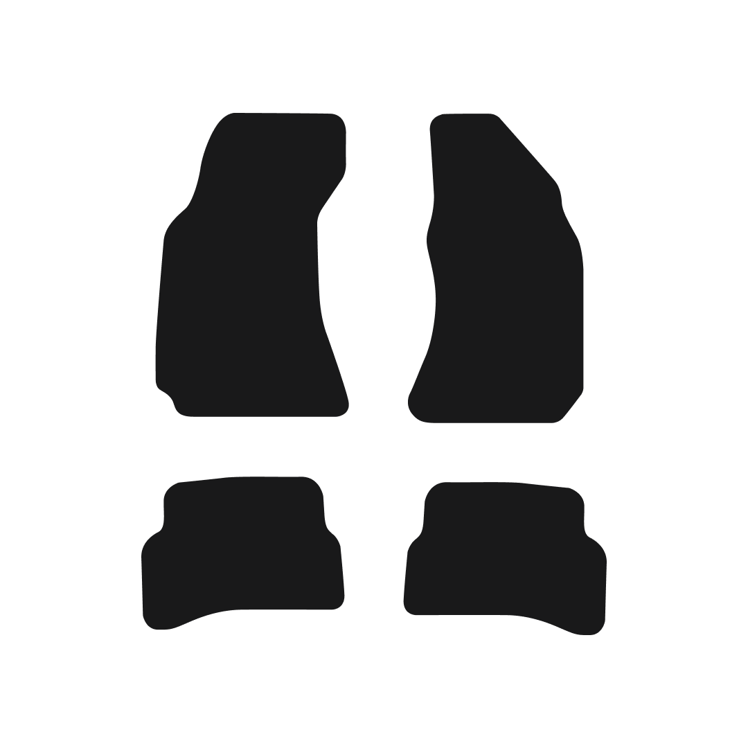 Volkswagen Passat (2000-2005) Car Mats (No-Clips) Mat Shape