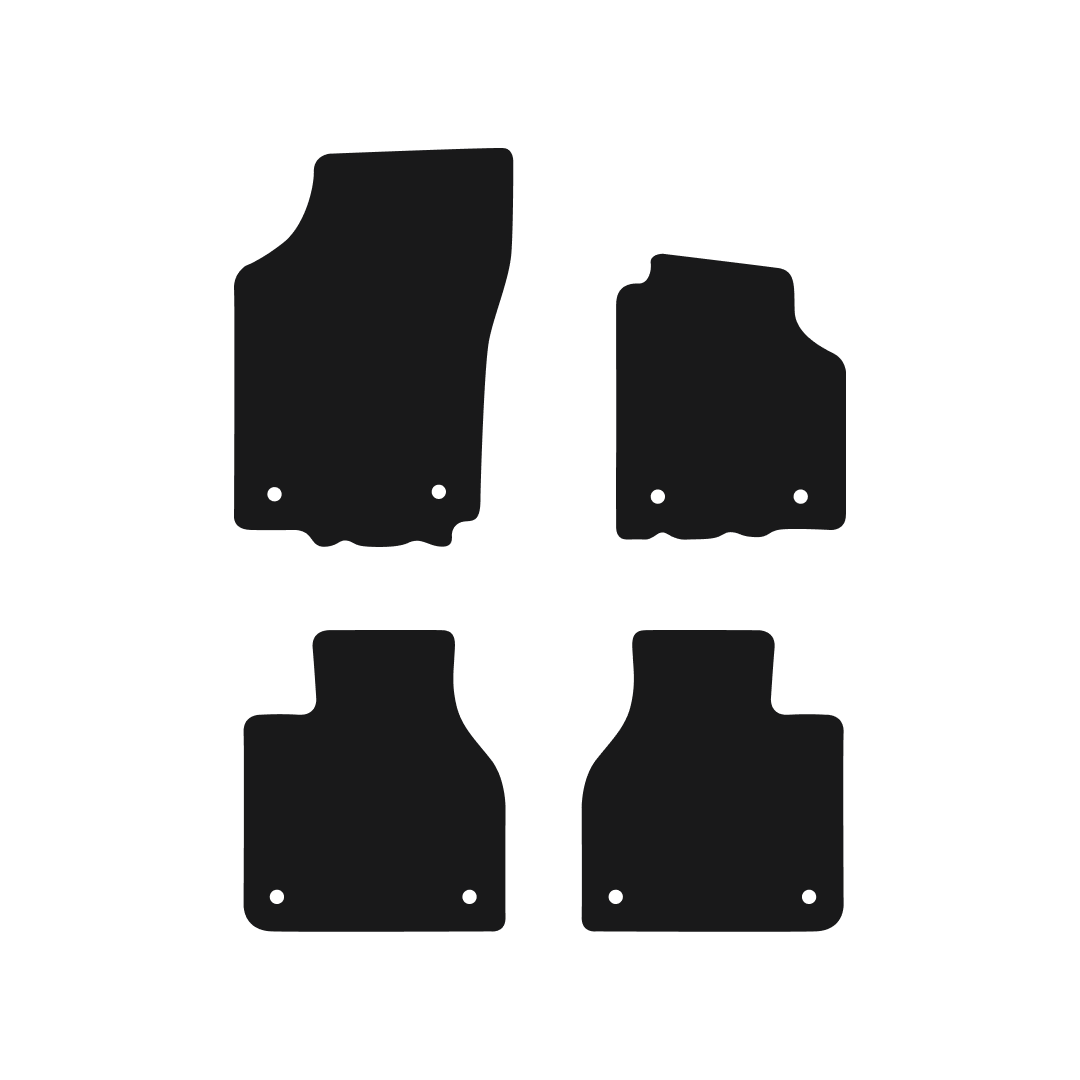 Volkswagen Phaeton (2003-2009) Car Mats (LWB) Mat Shape