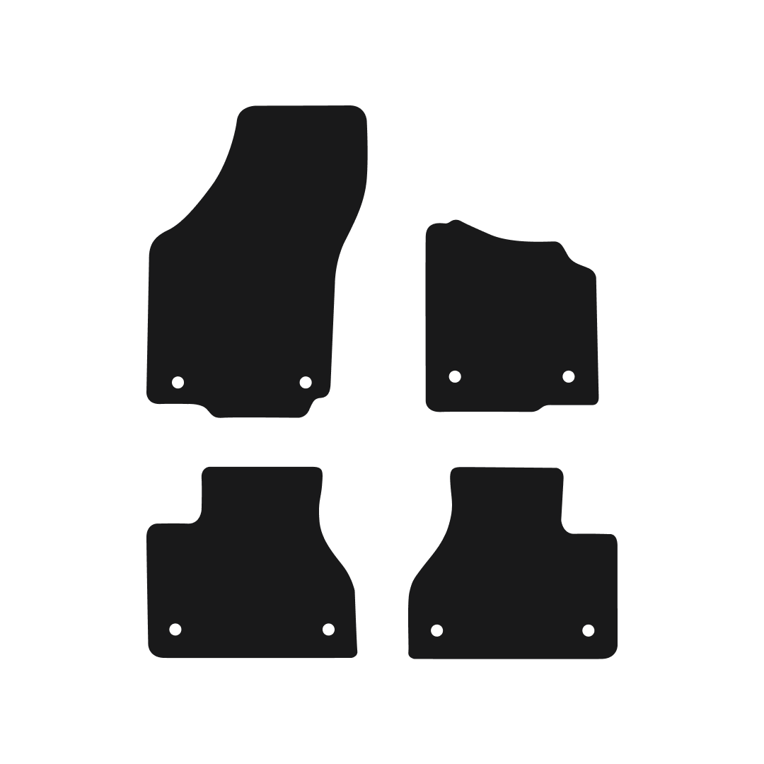 Volkswagen Phaeton (2009-2022) Car Mats Mat Shape