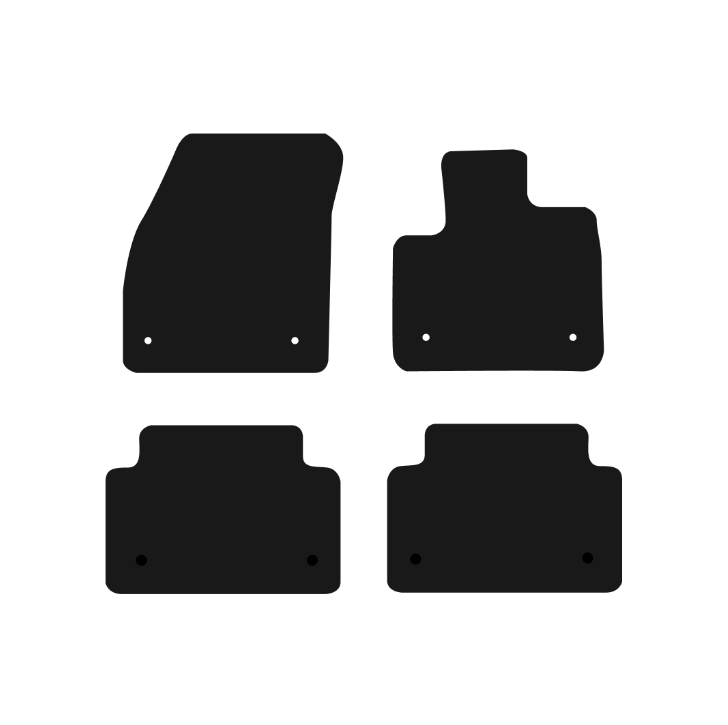 Land Rover Range Rover Evoque P200 (2019-2024) Car Mats (4-clips) Mat Shape