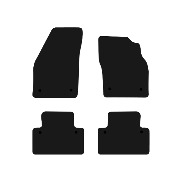 Volvo S40 & V40 (2004-2012) Car Mats (No Clips) Mat Shape