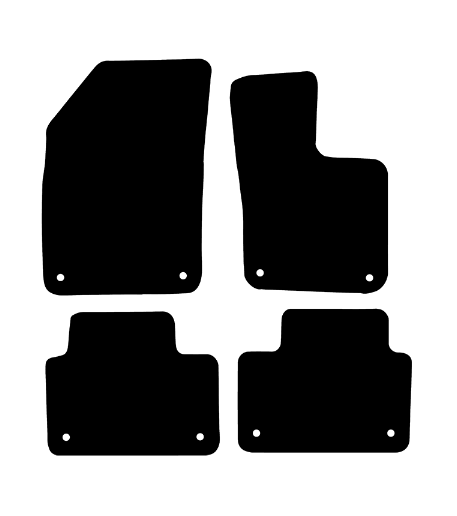 Volvo V60 Manual (2018-2024) Car Mats Mat Shape