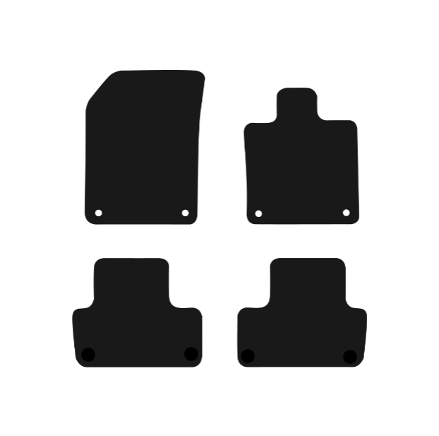 Volvo XC60 (2017-2024) Car Mats (4 clips) Mat Shape