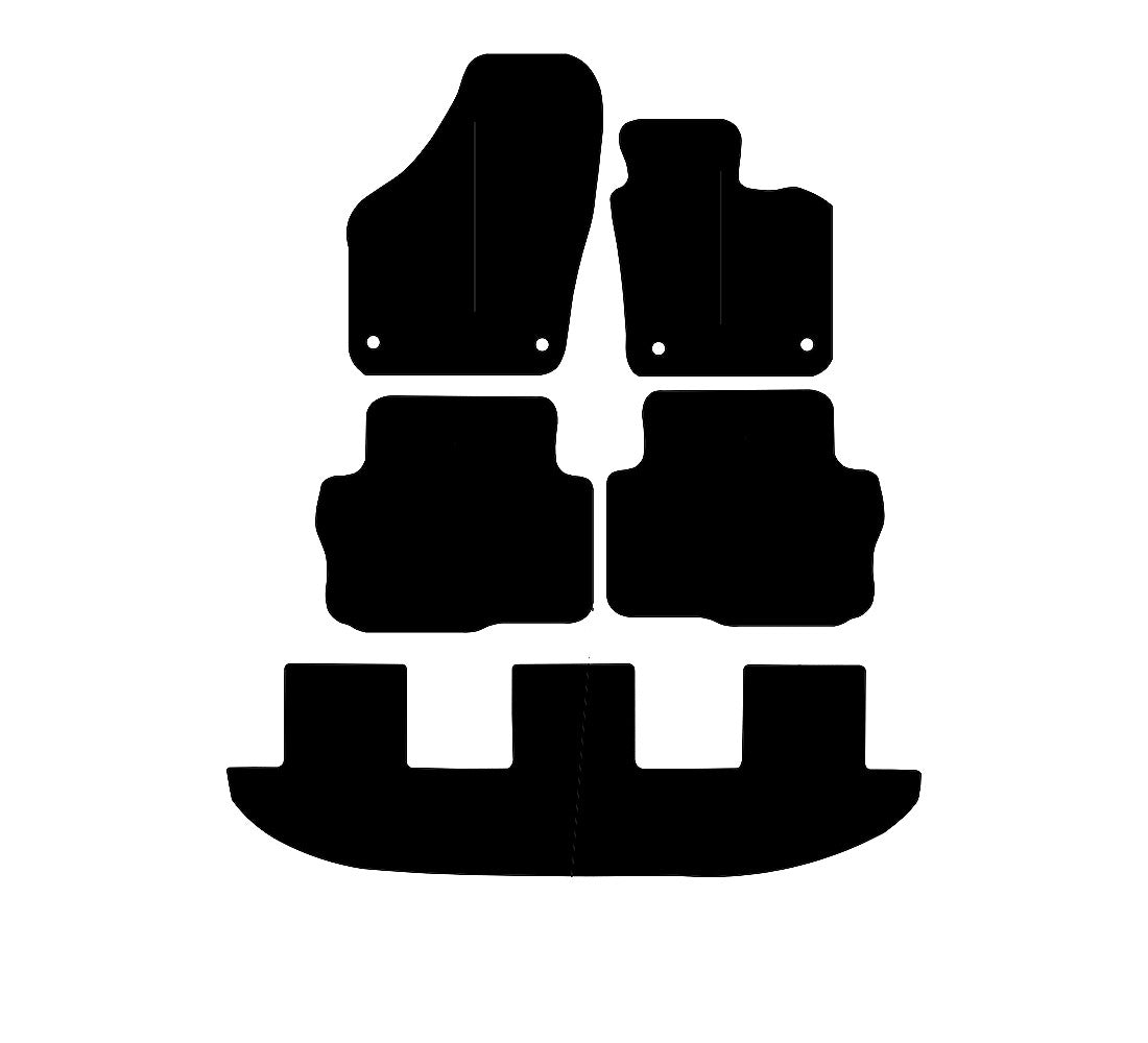 Volkswagen Sharan (2010-2024) Car Mats Mat Shape