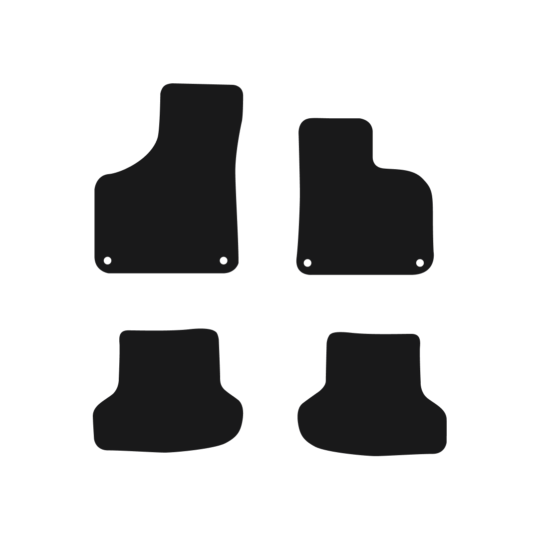 Audi A3 2003-2012 (4 Clips) Car Mats Mat Shape