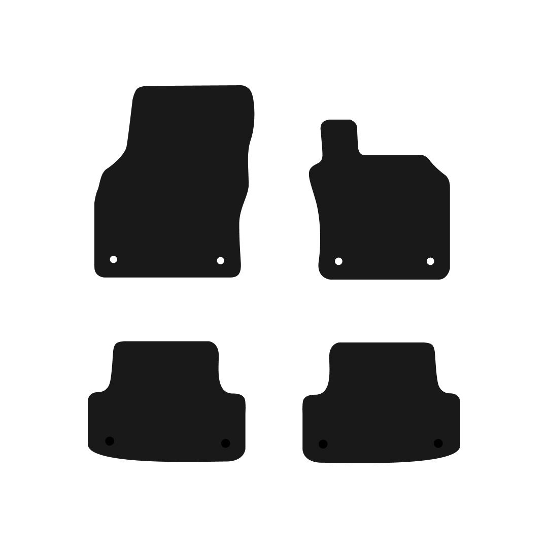 Audi A3 & S3 Sportback (2012-2020)  (4 Clips) Car Mats Mat Shape