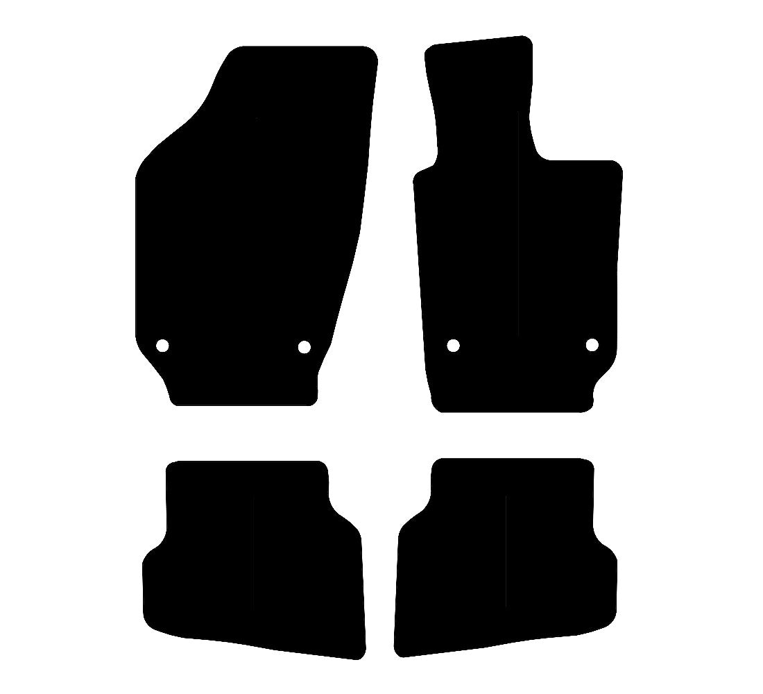 Volkswagen Polo (2009-2018) Car Mats Mat Shape