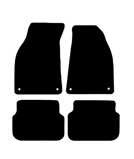 Audi A6 (Not Quattro) (2004-2009) Car Mats (4 clips) Mat Shape